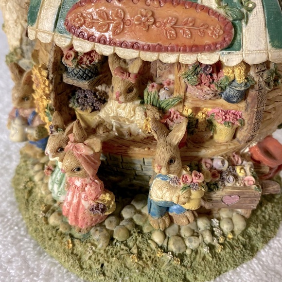 Vintage Rabbit Garden Store Teapot Coin Bank Piggy Bank Figurine - Picture 3 of 11